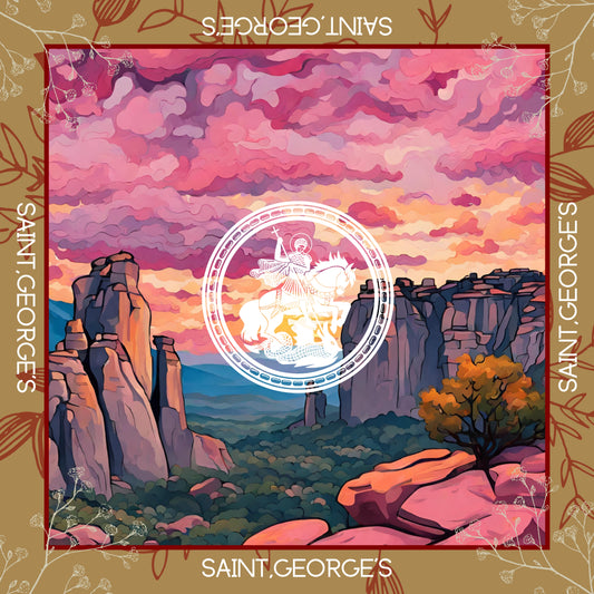 Saint.George’s Scarf - Pink Clouds