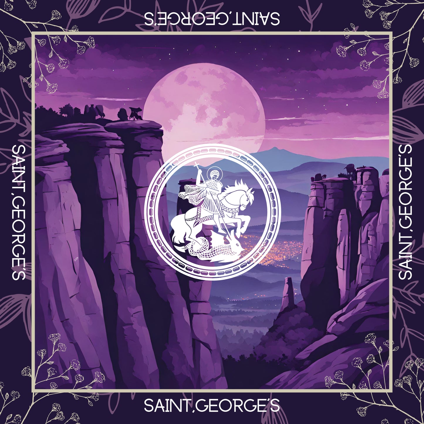 Saint.George’s Scarf - Night Violet